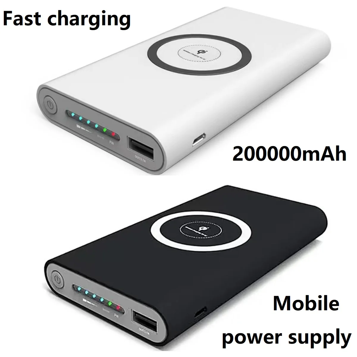 FreeShipping200000mAhWirelessChargingBatteryPackMobilePowerUSB