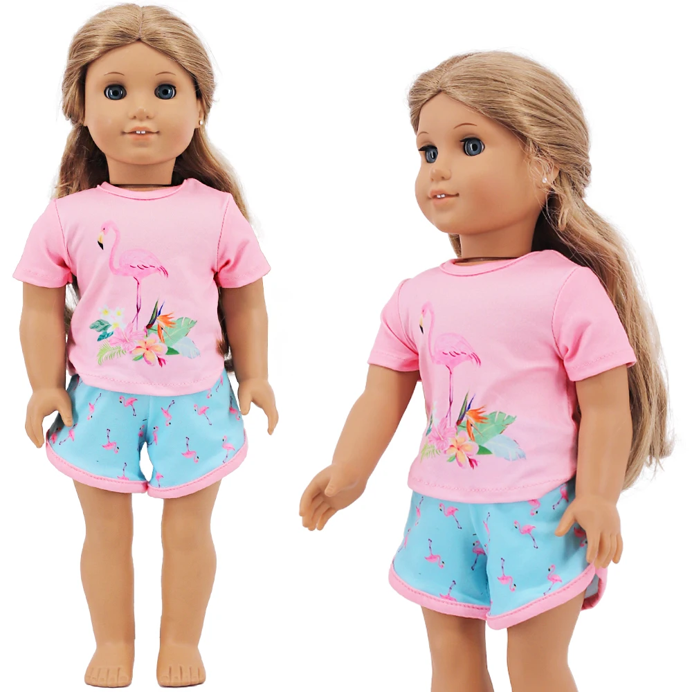 T-Shirt + Shorts für 43 cm große Baby-Reborn-Puppen, Zubehör, 18 Zoll, amerikanische Puppe, Mädchenspielzeug, Our Generation Nenuco – Detail 27