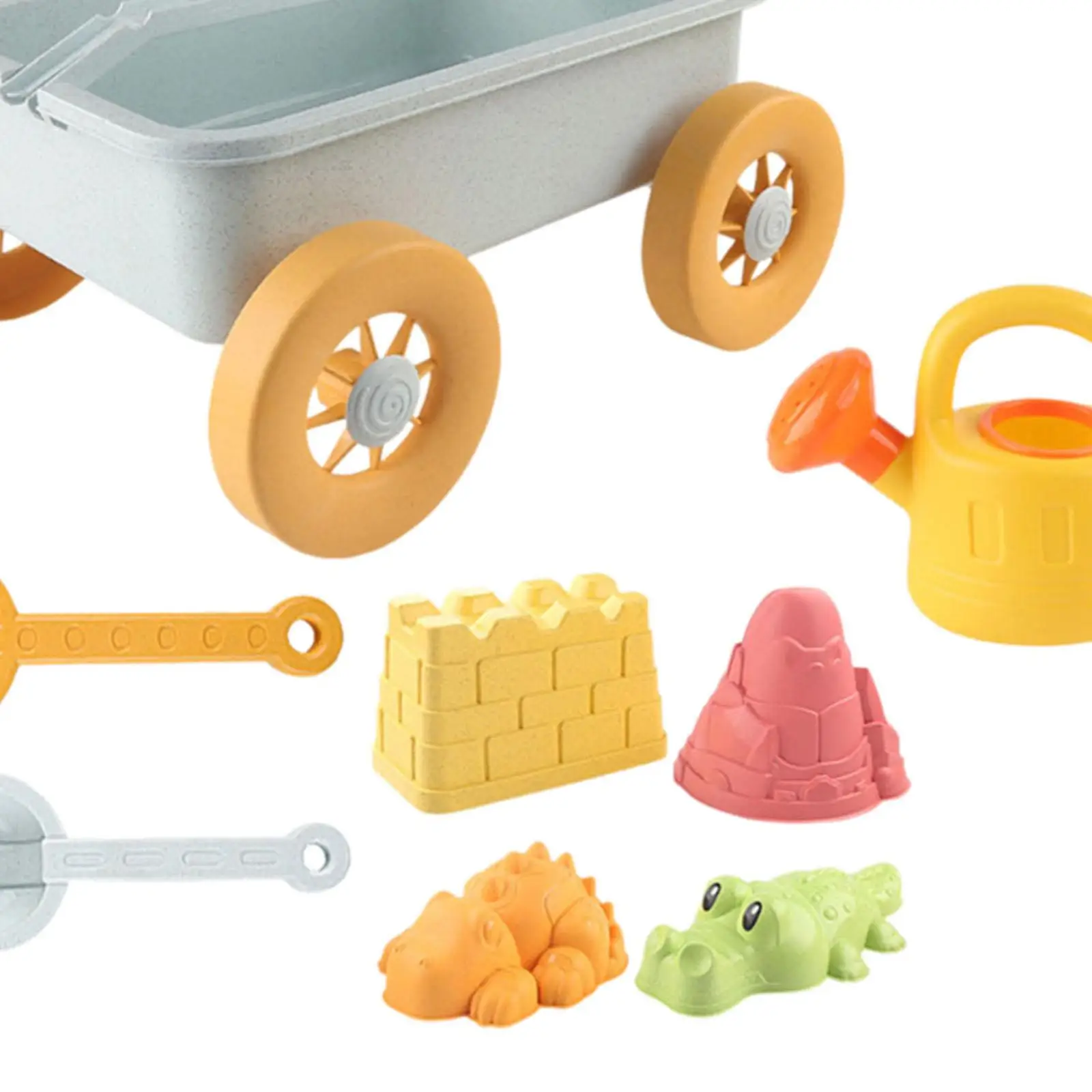 8x Beach Toys Sand Set Outdoor Beach Playset Sand Casting Building Castle Toys for Birthday Preschool Bathtime Toy Party Garden