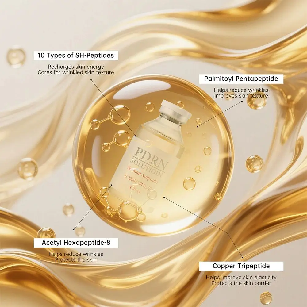 PDRN Salmon Dna Facial Serum High Luxury Ampoule Essence Nourishing Control Skin-Firming Smoothing Boosting Korean Skin Care New - immagine 6