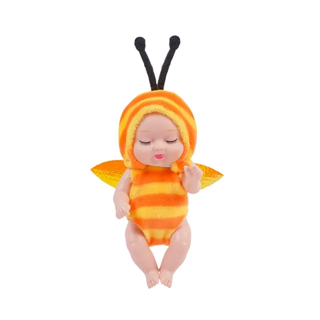 3.5inch Cute Sleeping Baby Doll Simulation Reborn Kit Box BJD Dress Up Movable Joints Girl