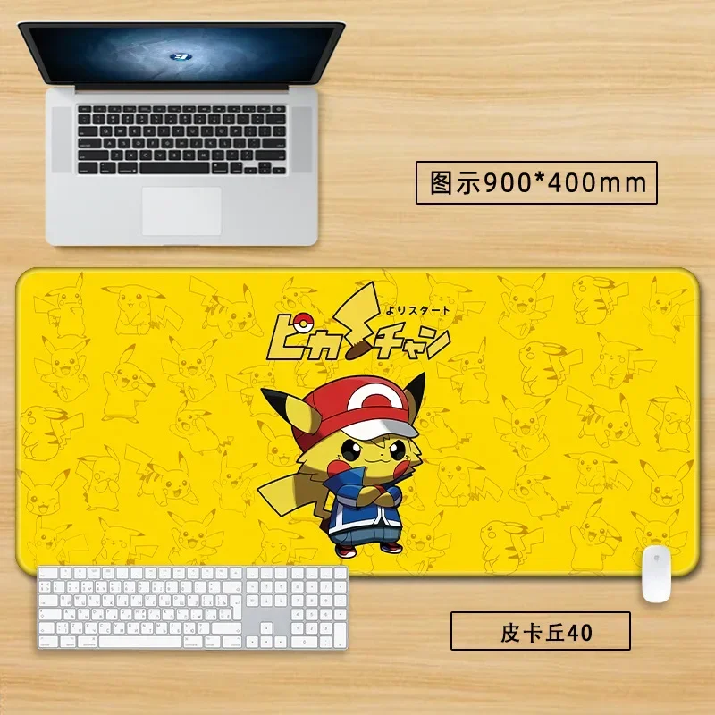 

Pokemon Mouse Pad Large XXL 40x90 Cartoon Anime Gaming Mouse Pad Keyboard Mouse Mats Desk Mat Accessories For PC Gamer Mousemat