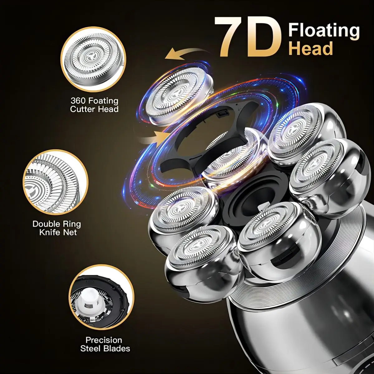 VGR 5 In 1 Men's Beard Razor Professional Beard Shaver