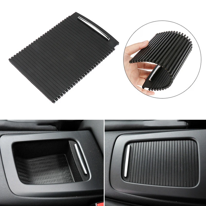 

51166963913 Car Rear Console Storage Tray Cover Slide Roller Blind Cover Water Cup Holder Curtain Replacement For BMW E92 E93 M3