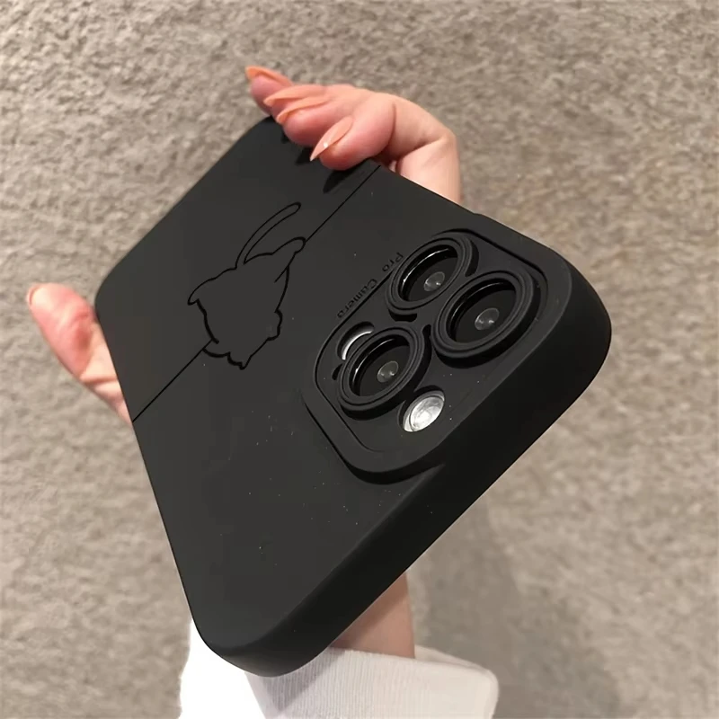 Minimalist Line Cat Phone Case