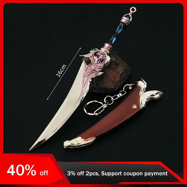 16cm Doula Continent 2 Anime Weapom Peripheral Toy Tangmen Huo Yuhao White Tiger Toy Sword Cosplay Gifts for Boys Kids Toy