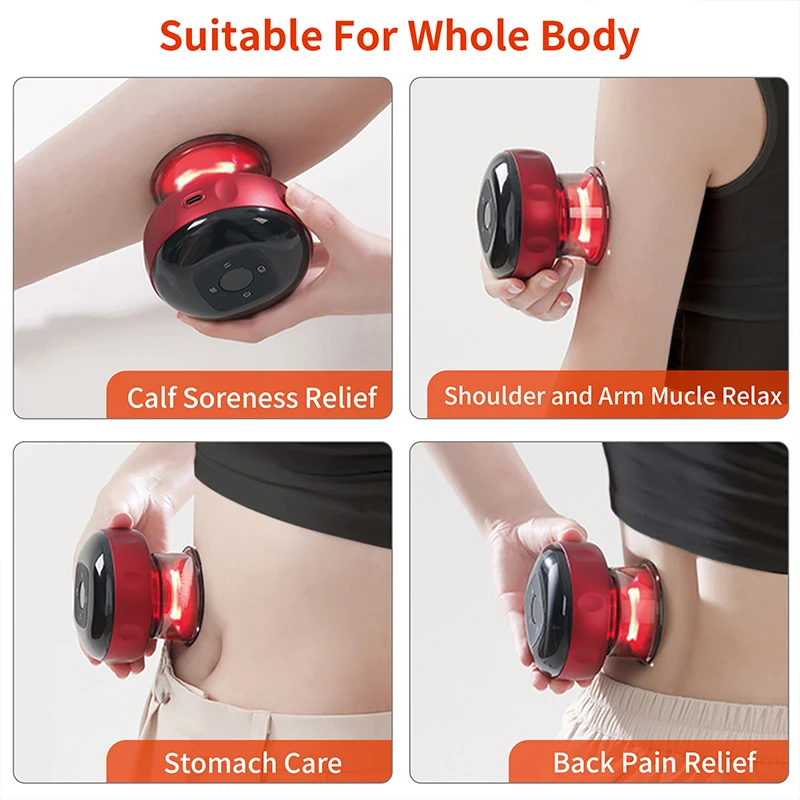 Smart Dynamic Cupping Therapy Set Cellulite Massager 3 in 1 Vacuum Therapy Machine Cellulite Remover 12 Level Temperature