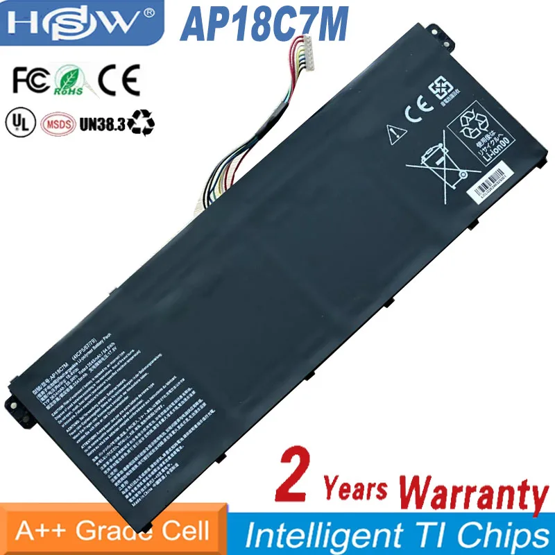 

NEW AP18C7M Laptop Battery For Acer Swift 5 SF514-54G SP513-54N SF313-52 Series 4ICP5/57/79 15.4V 55.9Wh 3634mAh