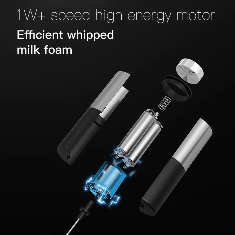 Portable Mini Electric Milk Frother Foamer Coffee Foam Egg Beater Cappuccino Stirrer Food Blender Kitchen with Stand Whisk Tools