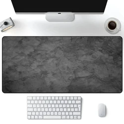 XXL Gray Marble Texture Gaming Mouse Pad - Large Desktop Desk Mat - 290X250X2MM (Gray mat)