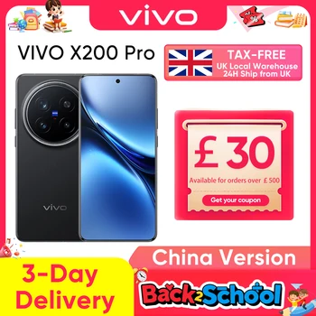 Vivo X200 Pro Chinese Version Mediatek Dimensity 9400 6.78'' 120Hz LTPO AMOLED Display 6000mAh Battery 90W SuperCharge