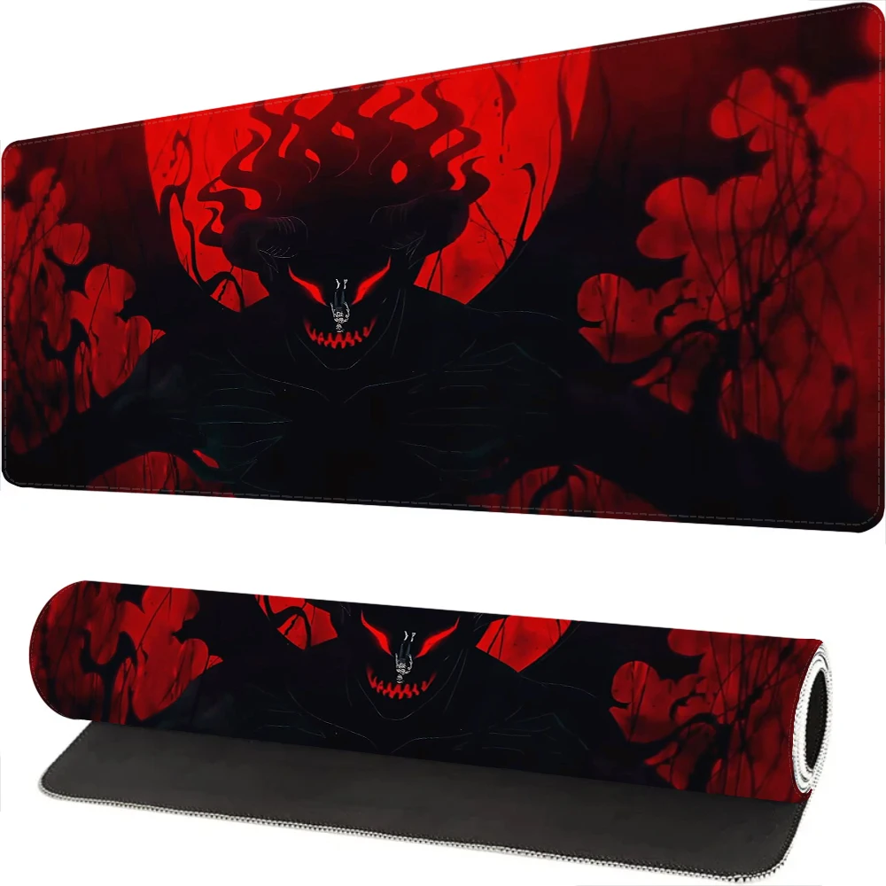 

Black and Red Desk Mat Skull Gaming Mouse Pad Office Laptop Carpets Gamer Keyboard Xxl Mouse Mat Office Accessories for Desk Pad