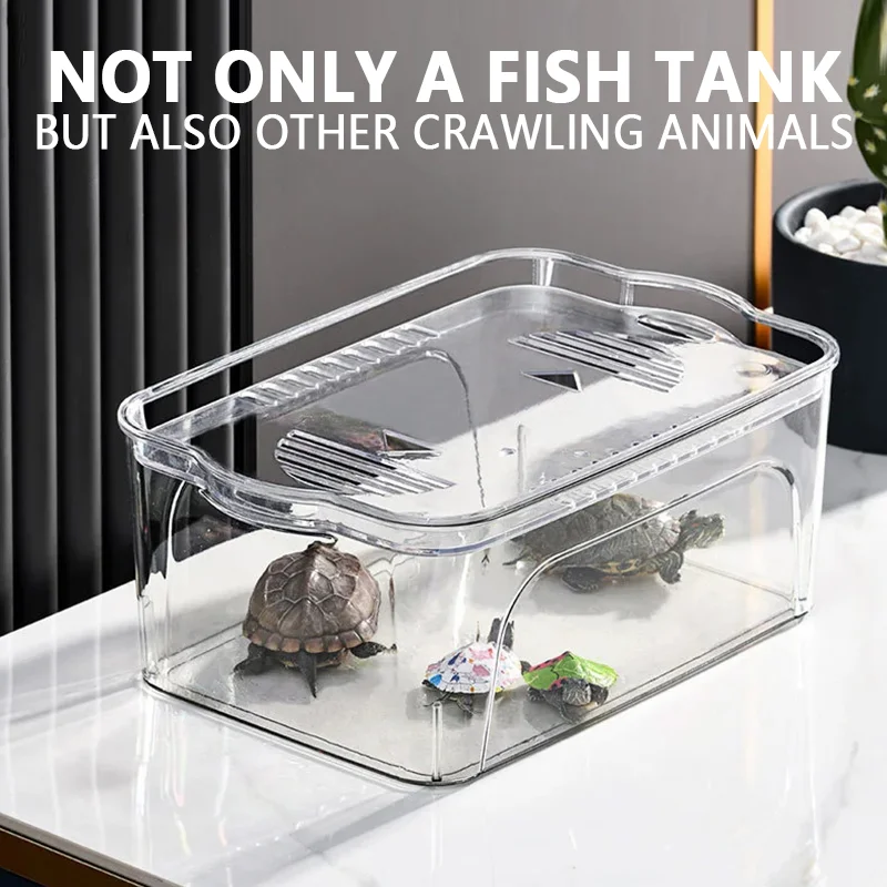 Desktop Aquarium Living Room Household Transparent Tabletop Fish Tank Explosion-proof Douyu Tank Fish Bowl Home Decor