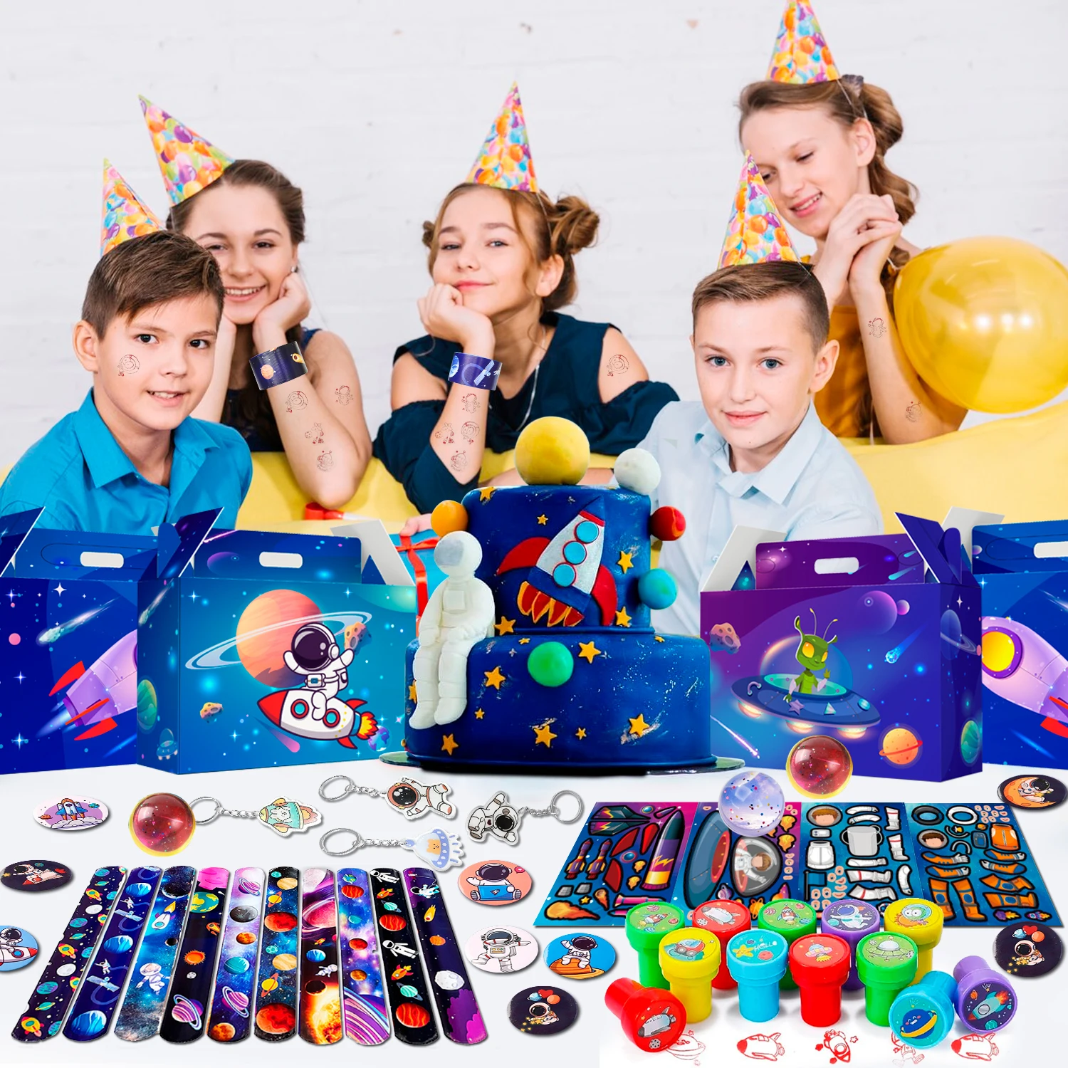 Space Party Favors-70pcs Space Themed Party Favors, Birthday Decorations for Themed Birthday Supplies