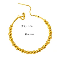Bracelet fin et éclaircissant pour la peau, avec perles de transfert, pour femmes, or 24 carats AU999 |   Effet amincissant, illumine le teint 5