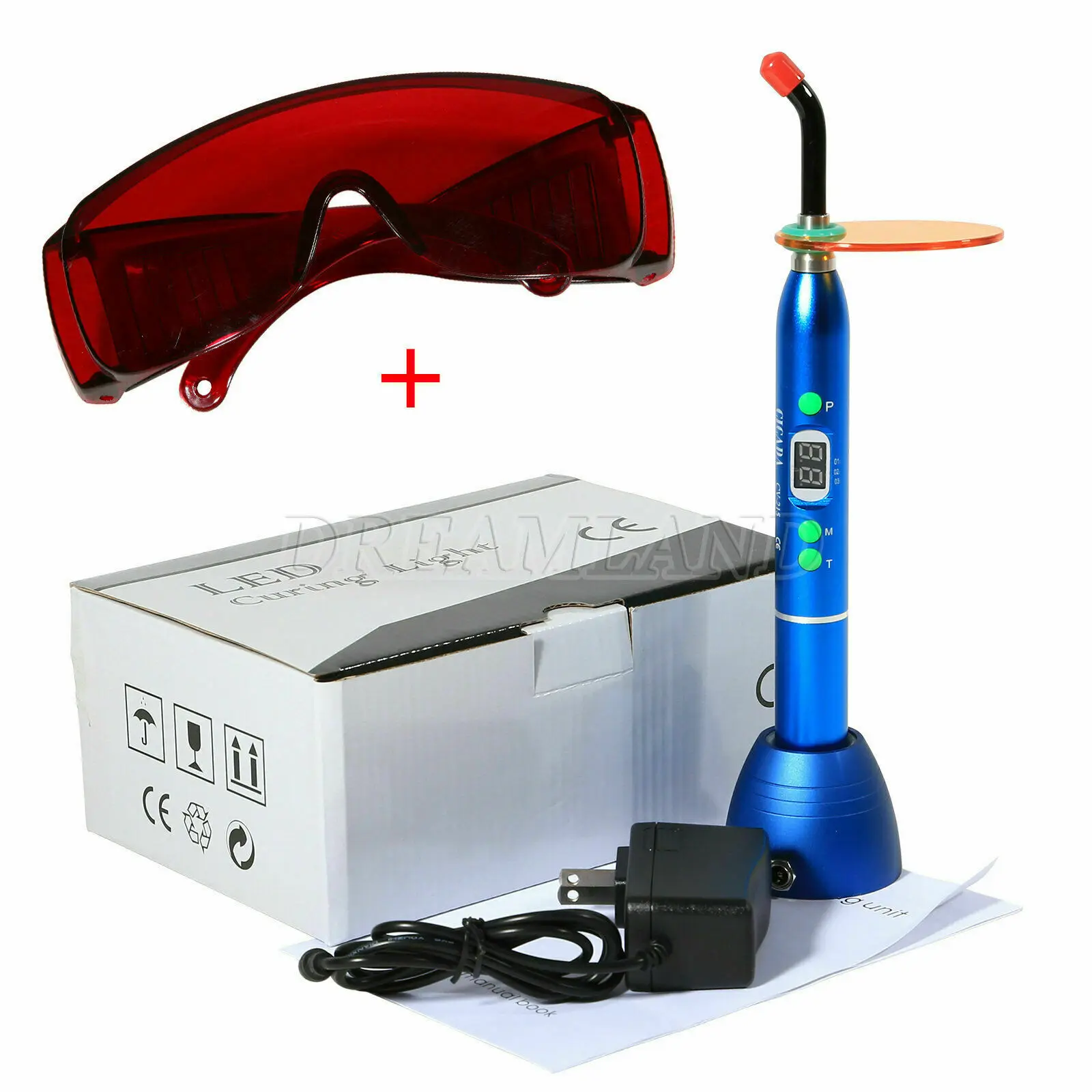 dental-10w-wireless-cordless-led-curing-light-lamp-1800mw-blue-color-red-goggles