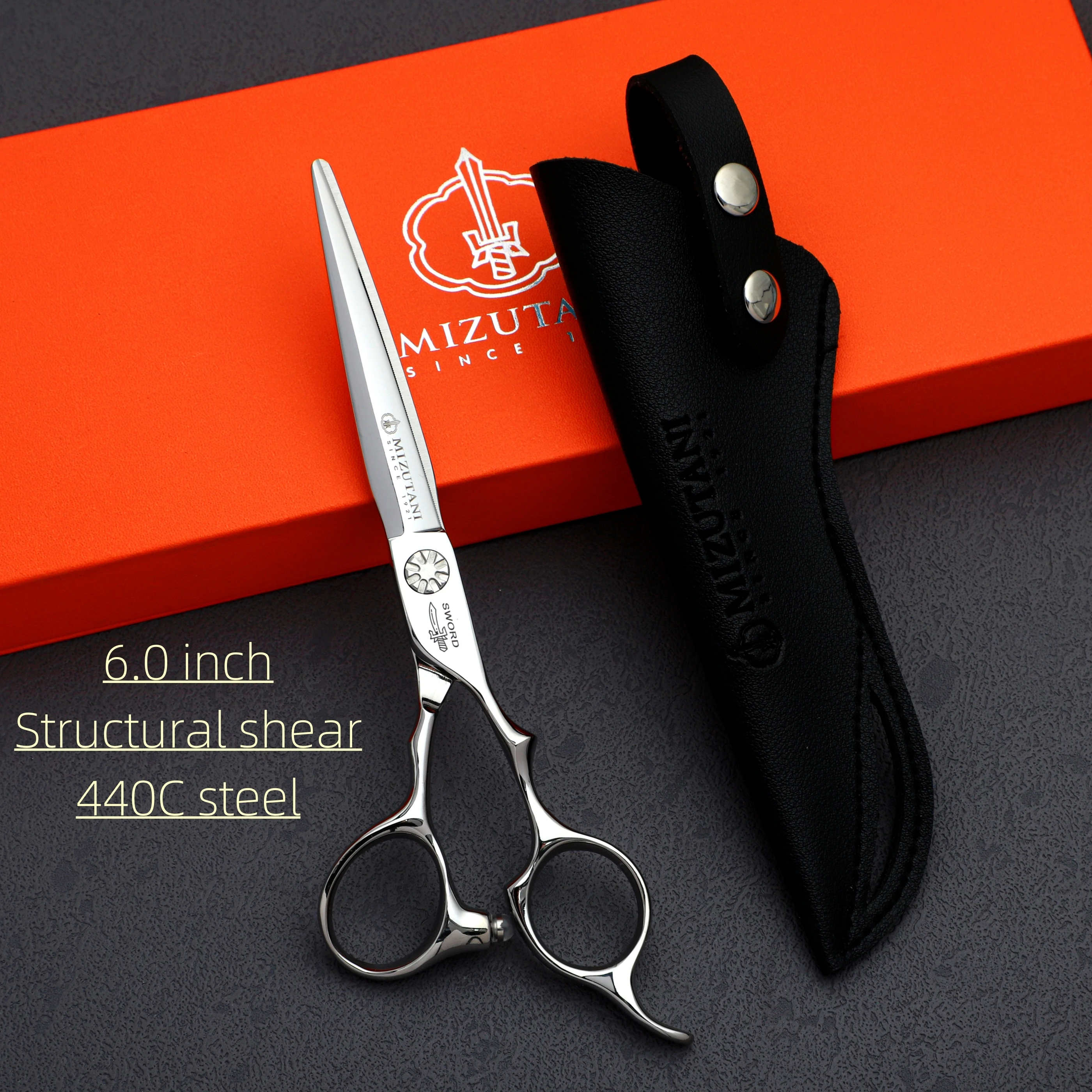 MIZUTANI Professional Hair scissors hair cutting tools 6.0 6.5 6.8 inch japan 440C steel sissors Barbershop accessories
