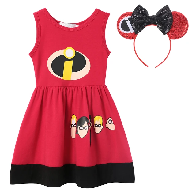 Kids Summer Casual Dress Disney Frozen Princess Elsa Anna Girls Clothes Vestido Rapunzel Snow White Moana Brithday Party Costume Elast Girl1439H-1