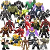 Disney Building Blocks Mini Model Figures Big Goblin Spiderman Iron Man Venom Captain Hawk Deadpool Technic Armor City Gift Toys 1