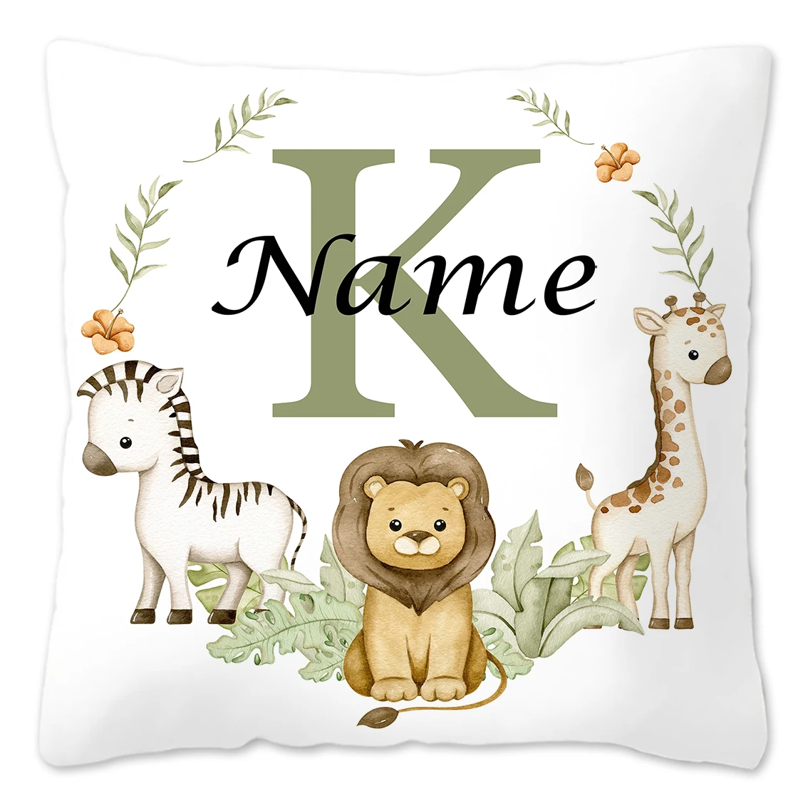Personalized Animal-Themed Pillowcase for Kids' Birthday & Bedroom Decor