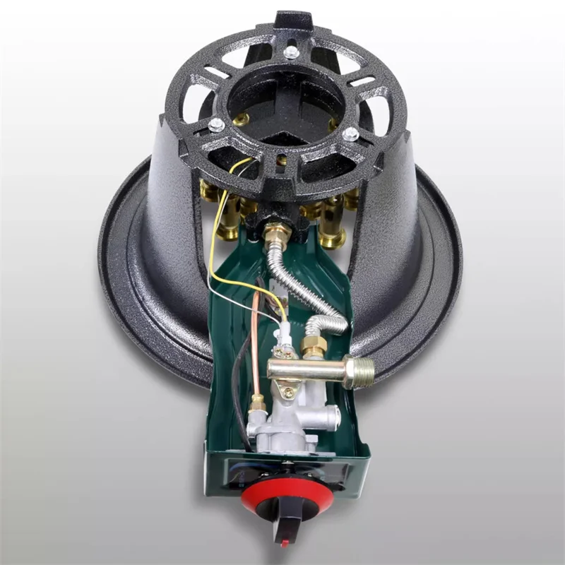 Commercial Wok Gas Burner Low Pressure Fierce Fire Stove Thickened Cast Iron Gas Cooktop Liquefied Natural Gas Single Stove 4
