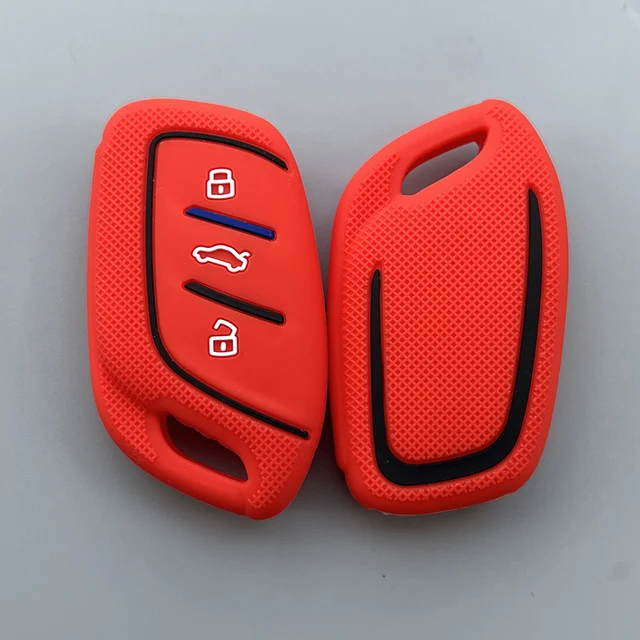 Coque clé,Coque de clé télécommande de voiture en Fiber de carbone ABS,  pour modèles MG ZS EV, MG6, EZS HS, EHS, 2019 - Type Red - Cdiscount Auto