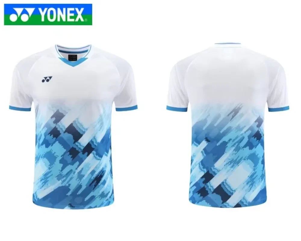 YONEX Men's shorts Badminton Uniform Competition Training Suit Quick-drying Breathable Sweat-absorbent Top Short-sleeved T-shirt