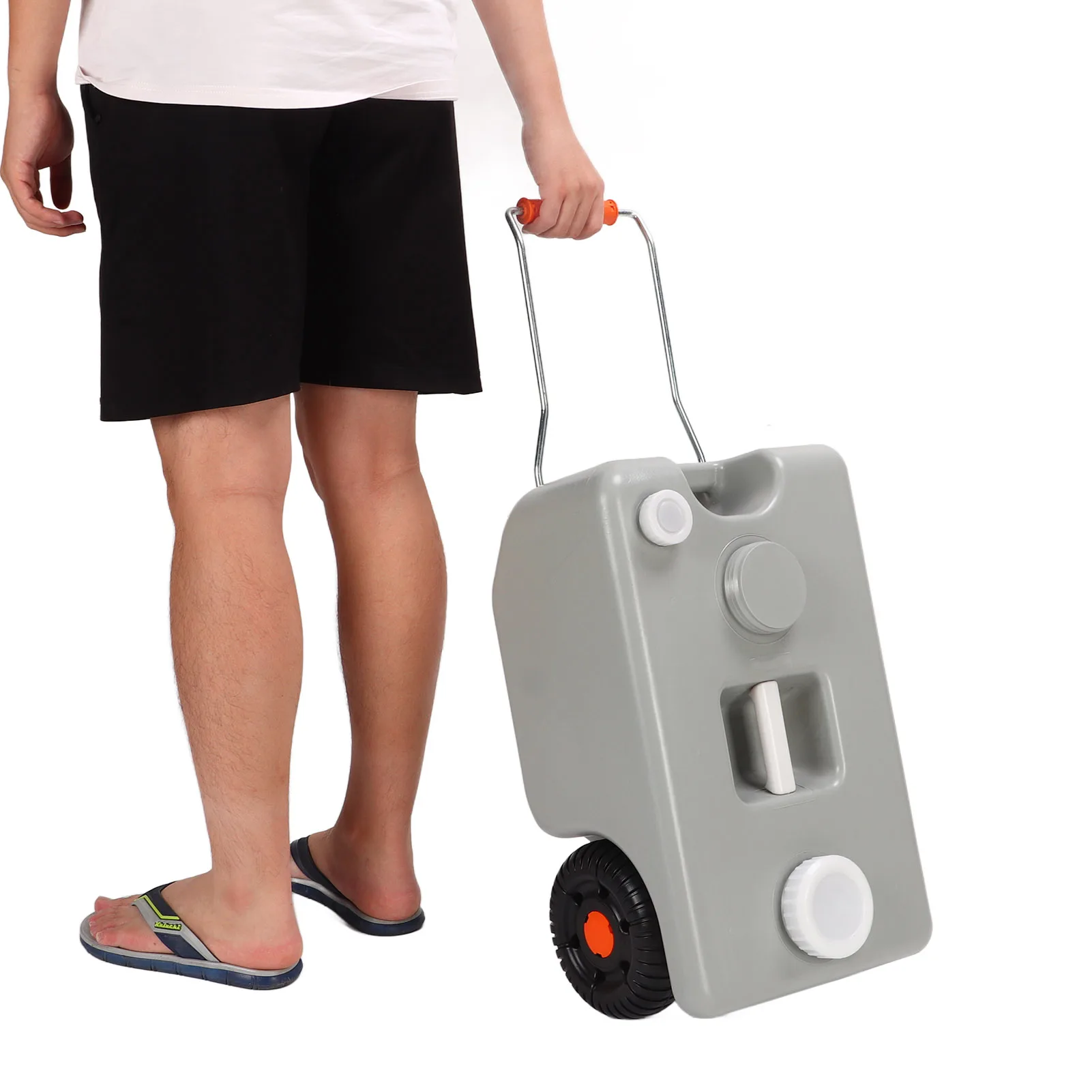 Portable RV Waste Holding 25L Large Capacity Tote HDPE Water for Boat RV Waste Tote Portable