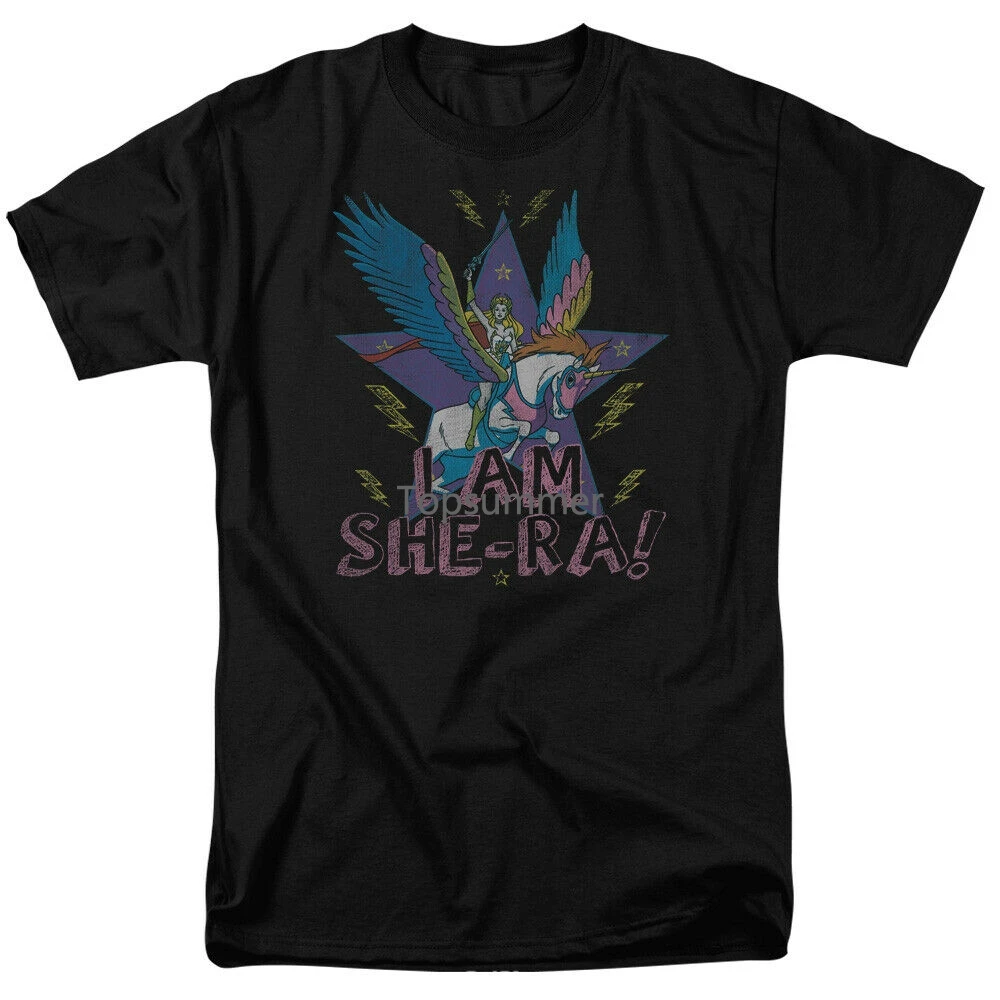 She-Ra I Am She-Ra Masters Of The Universe Maglietta Per Adulti Con Licenza Uomo Donna Maglietta Moda Unisex