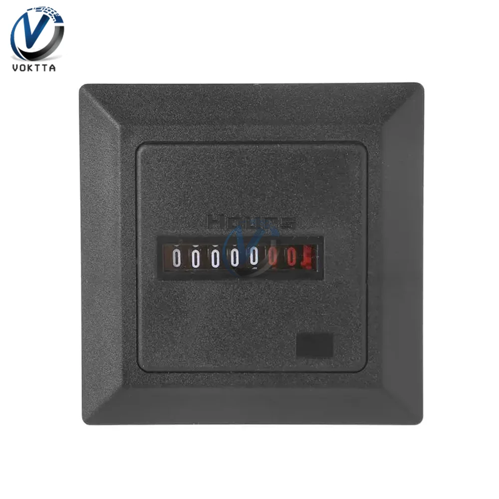0-99999.9 Hour Meter AC 220-240V Digital Timer function Electronic Hermetic Counter 50Hz Hourmeter Gauge Industrial Standard 6
