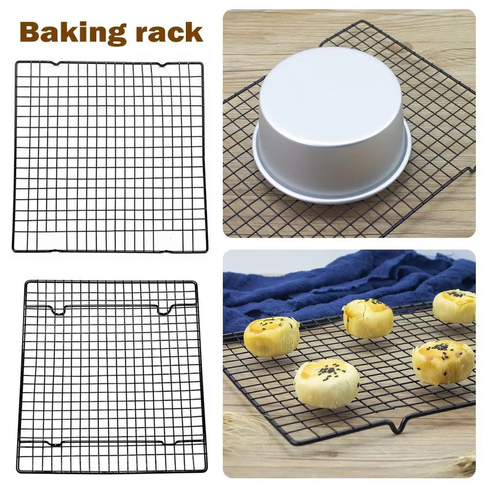 StainlessSteelWireGridCakeFoodCoolingTrayOvenPizzaBread
