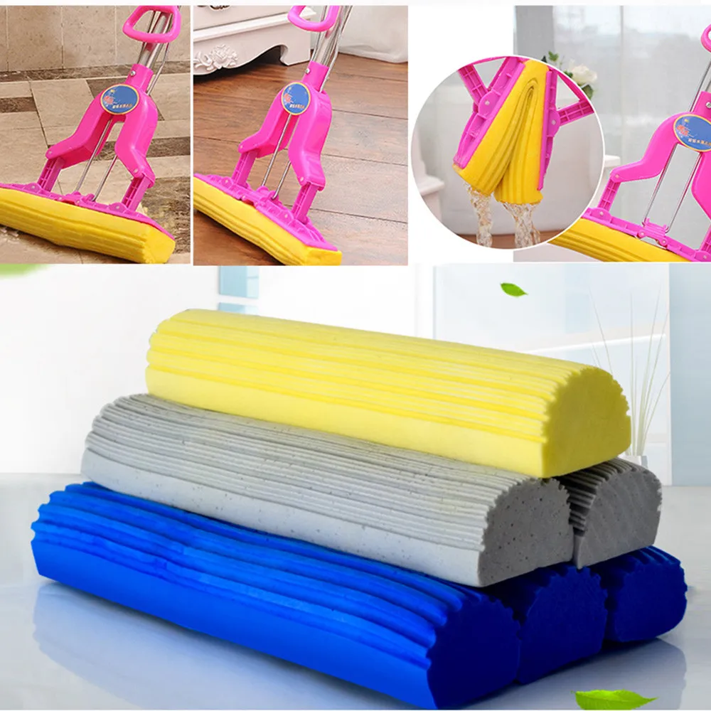 

PVA Sponge Foam Rubber Mop Head Replacement Home Floor Cleaning Bathroom Cleaner Home Kitchen Clean Tool Accessories 28X7cm