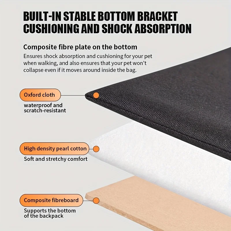 Pet Chest Backpack Front Carry Tote Design-Breathable Nylon Backpack for Dogs& Cats Convertible Shoulder Straps with Ventilation