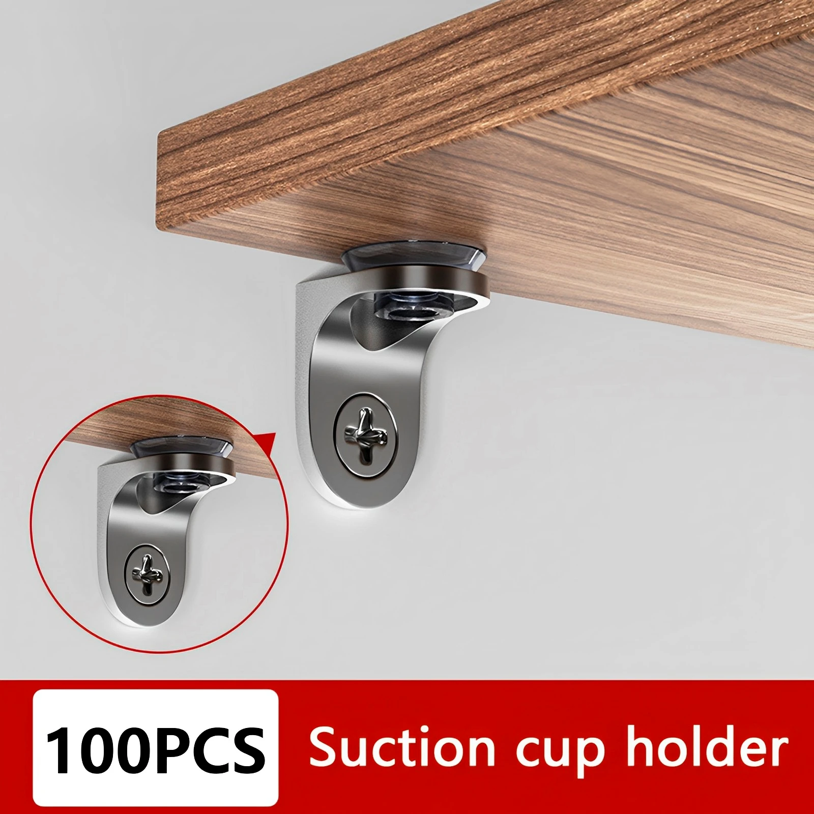 Glass Clamp Adjustable Zinc Alloy Glass Clip Shelf Clamp Holder Flat Back Mount Holder For Partition Board Desk 100Pcs