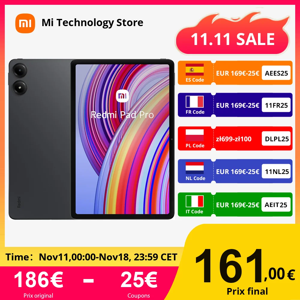 Xiaomi Redmi Pad Pro z EU za $176.55 / ~715zł