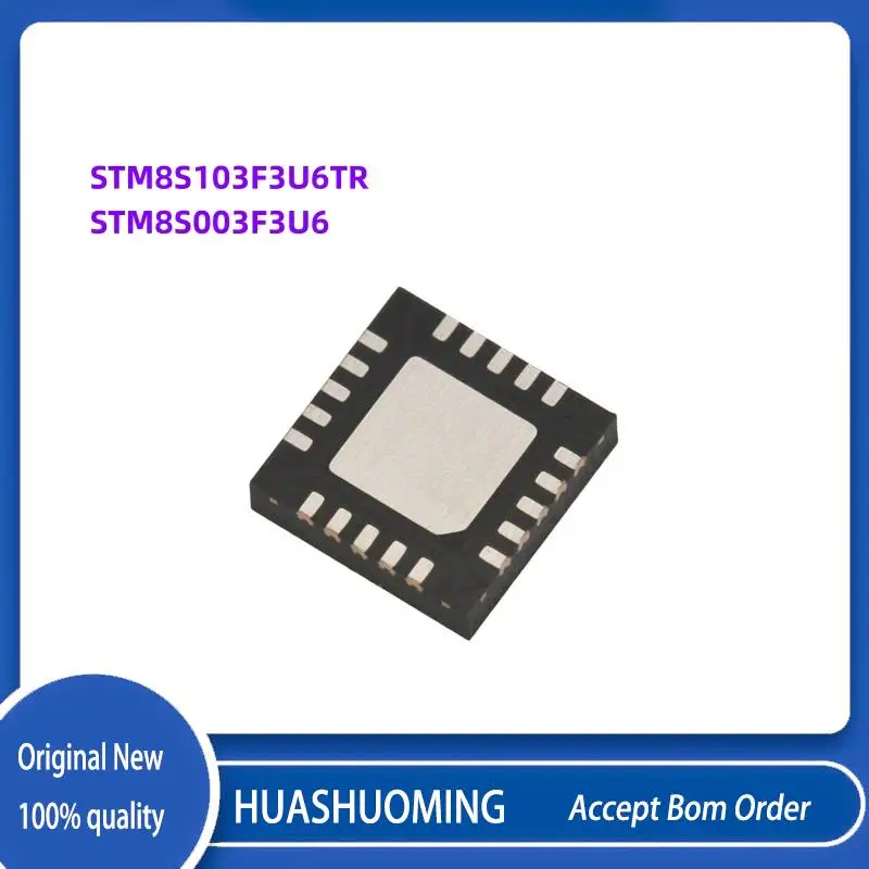 

10Pcs/Lot STM8S103F3U6TR STM8S103F3U6 STM8S003F3U6 STM8S003F3 QFPN-20