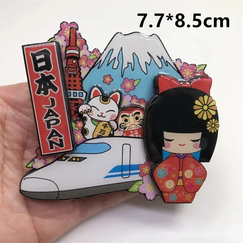 Tokyo Giappone Cartoon gatto fortunato frigorifero magnete 3D viaggio souvenir decorazione frigorifero adesivo magnetico collezione artigianale