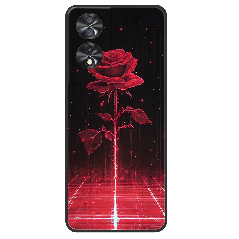 Elegant Marble Soft Matte Silicone Phone Case - Full Coverage Design, 6.78''