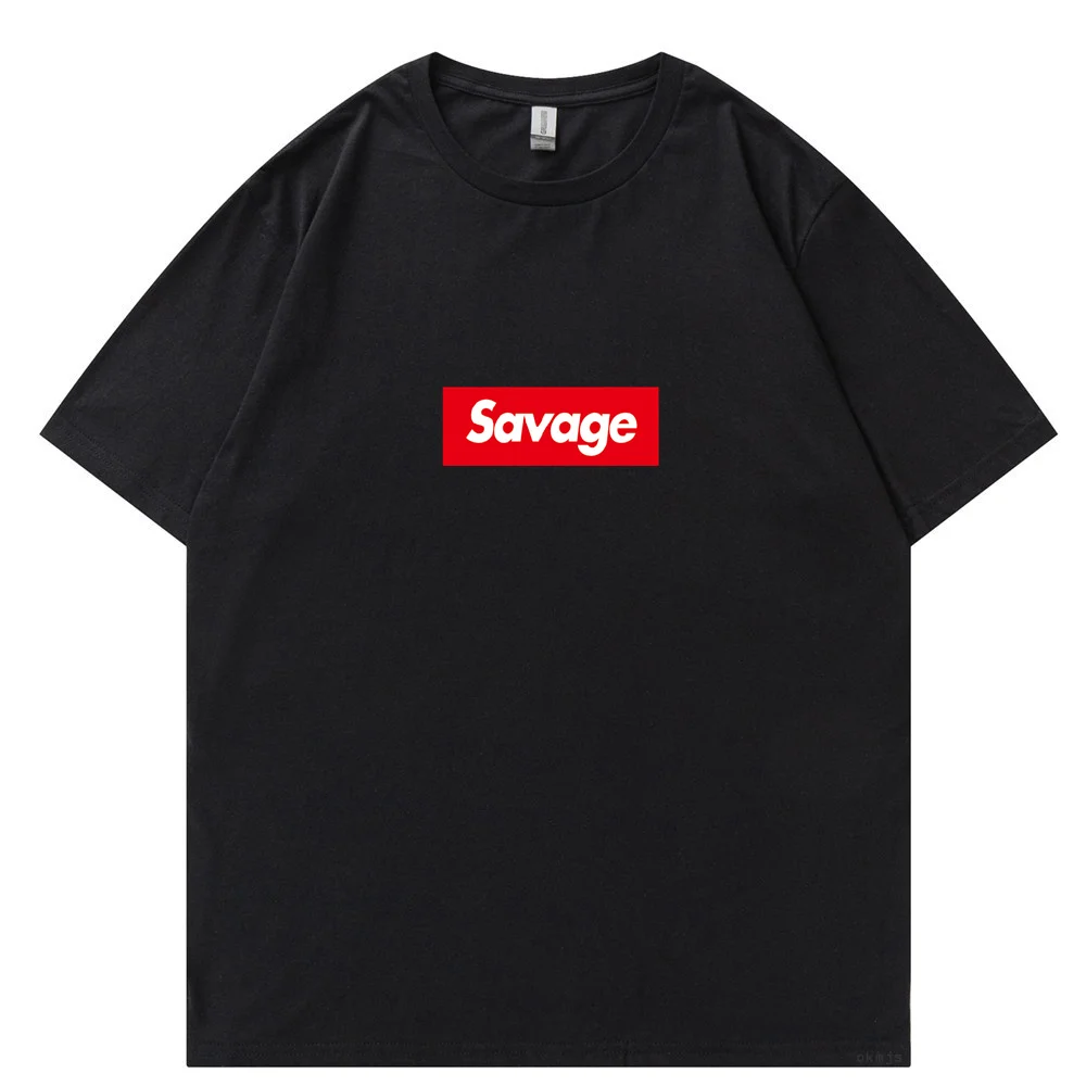 Savage Fuy Mes t shirts New Male Tshirts Hip Hop Sweat T-Shirt Summer Tops Cotto Oversize Me Clothes tshirts for_voghion.com