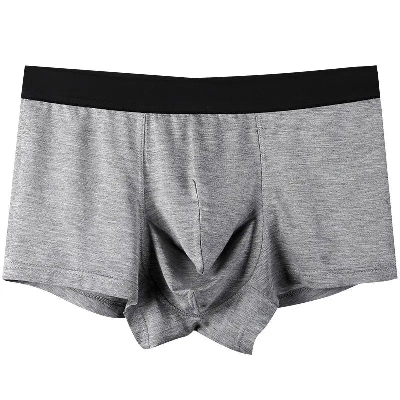 3-Pack Men's Underwear Men's Boxer Shorts Bullet-Type Separation U Pouch Modal Mid-Waist Boxer Shorts Mens Sexy Underwear 2022