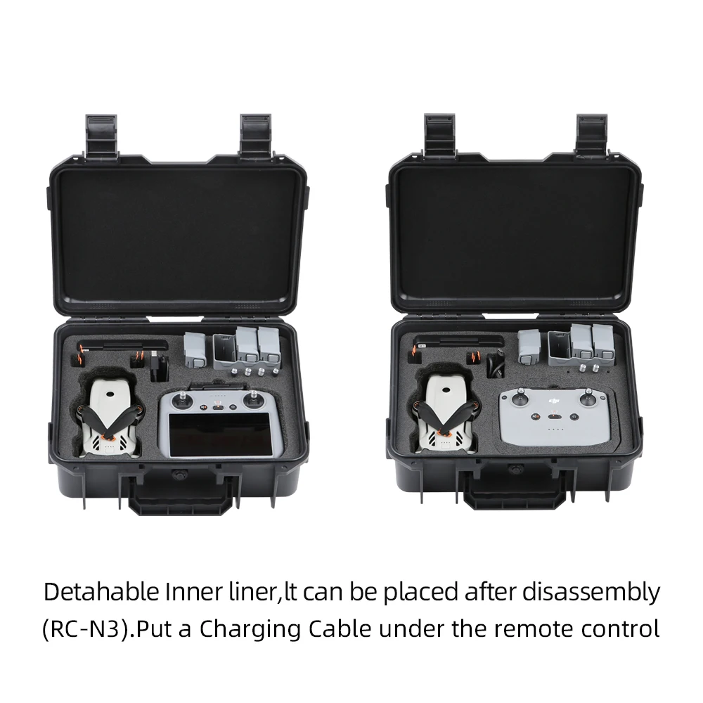 DJI Lito 1/Lito X1 RC 2/RC N3 드론 액세서리용 방폭 상자 충격 방지 방수 하드 쉘 케이스