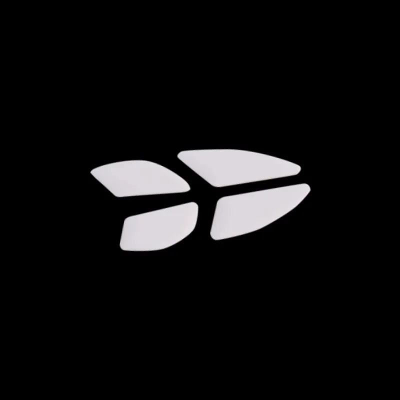 1 팩 Esports Tiger ICE V2 버전 마우스 스케이트 영광스러운 모델 O 화이트 글라이드 커브 에지 용 마우스 피트