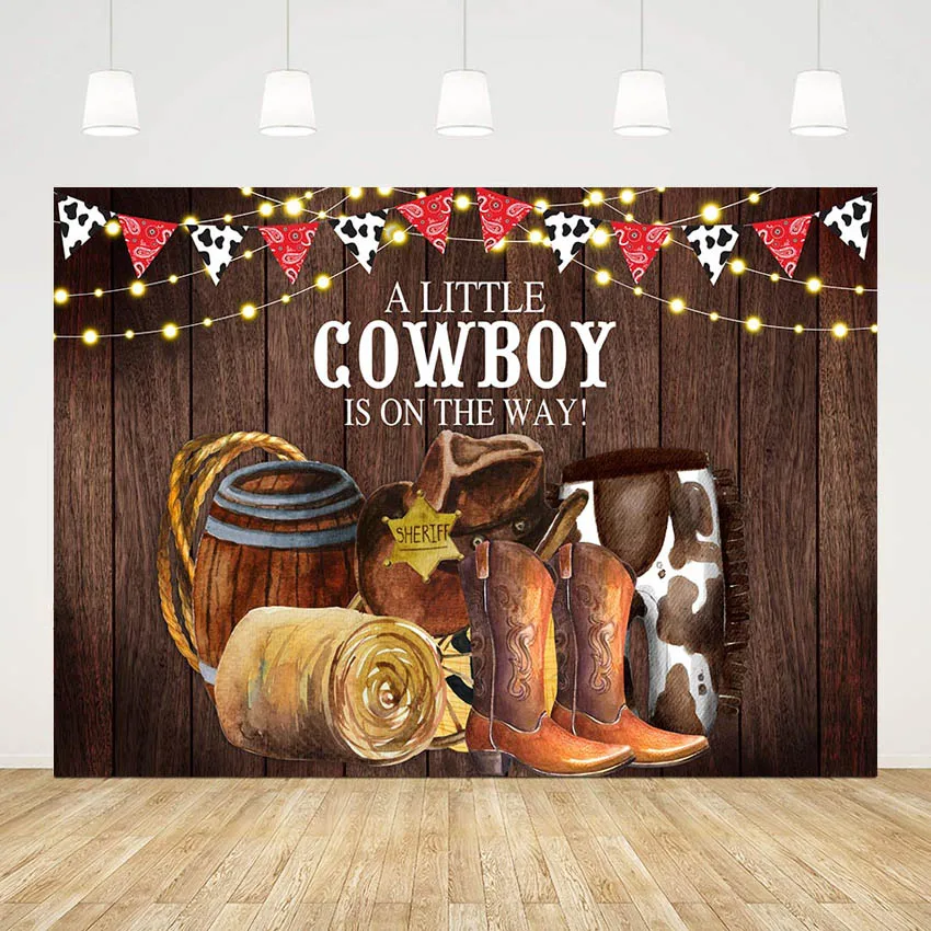 

Mehofond Wild West Photography Backdrops Old Wood Backdrop Western Cowboy Baby Birthday Background For Photo Studio Photocall