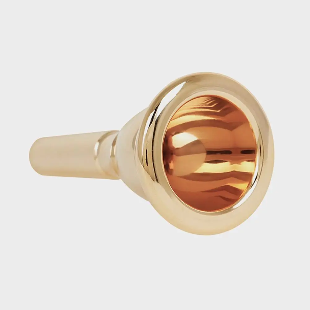 Gold Plated Trumpet Mouthpiece 17C Small Brass Copper Finish for Student Adult Beginner Music Instrument Accessories Durable