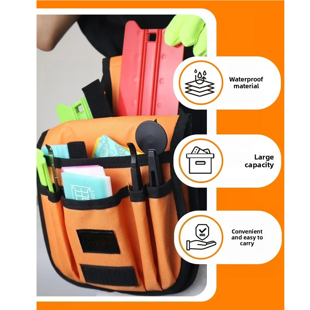 ALIWRAP Magnetisches Armband, tragbare Werkzeugtasche, Rakel, Messerhalter, Autoverpackung, Handgelenk, Werkzeuggürtel für Fenstertönung, Autoreparatur – Detail 18