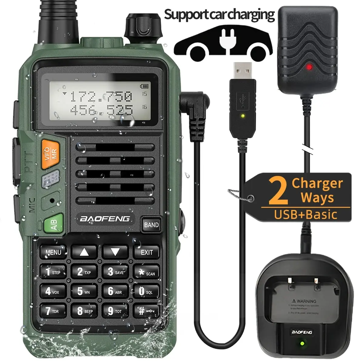 BAOFENG UV S9 Plus Powerful Handheld Transceiver with UHF VHF Dual