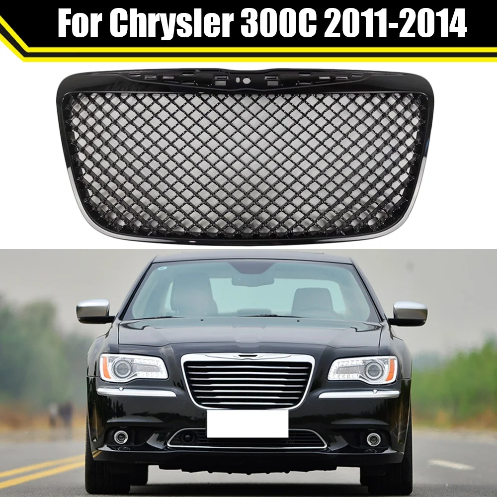 グリル Fits 2011-2014クライスラー300 / 300Cステンレスメッシュグリルインサート Fits 2011-2014 Chrysler 300/300C Stainless Steel Mesh Grille I