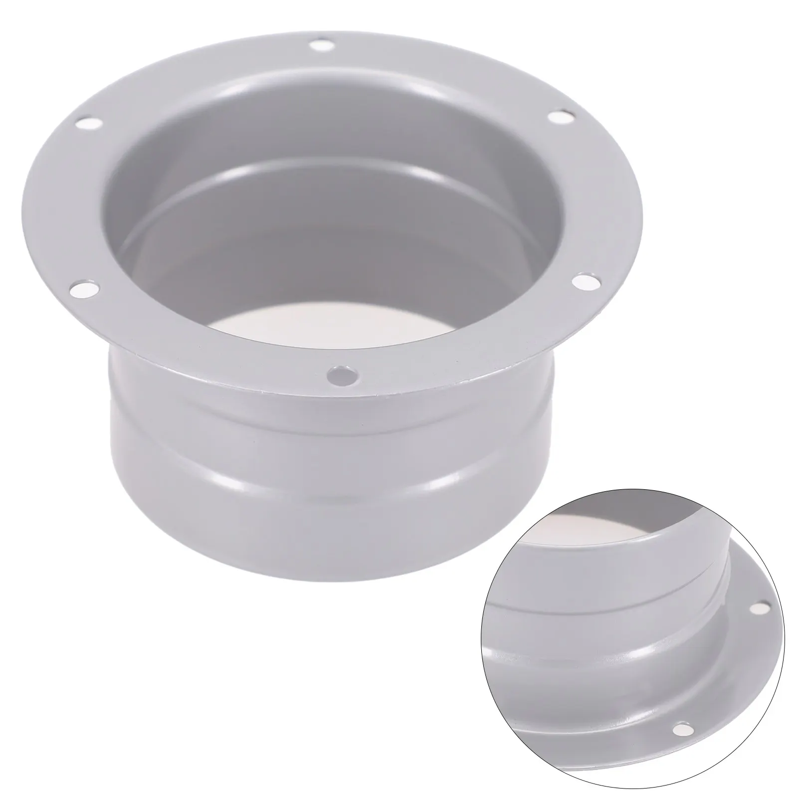 

Adapter Flange Connection Flange Flange Adapter Gray Metal Vent Pipe Wall 100mm 120mm 150mm 1pcs 200mm Brand New