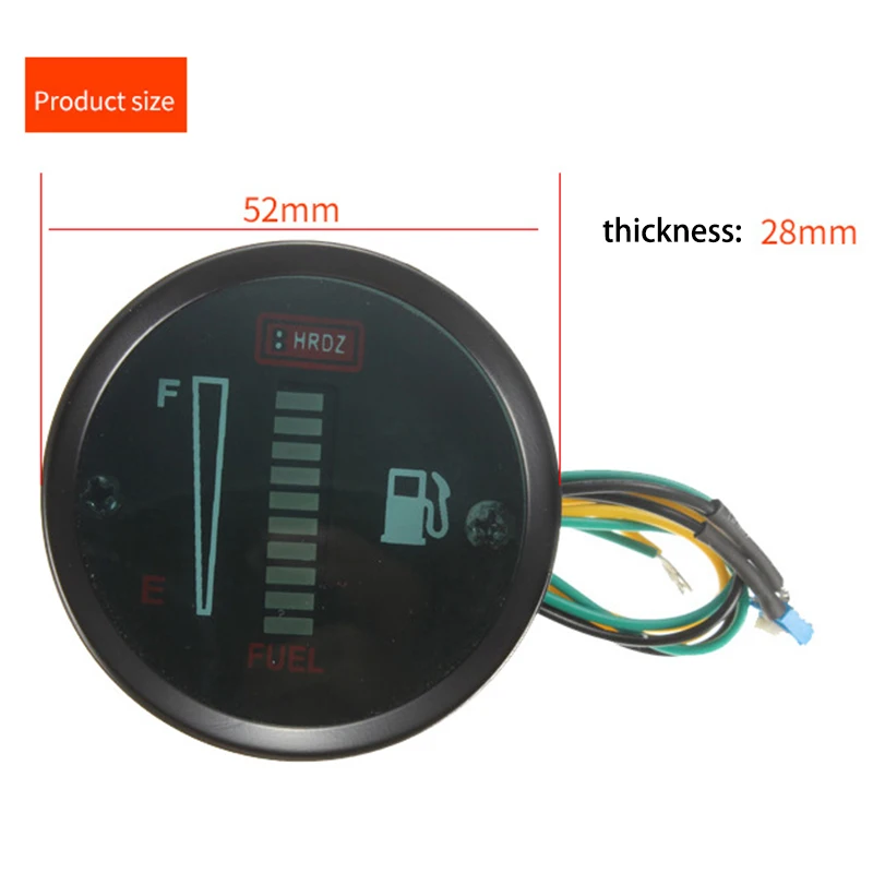  ڵ   跮 LED  ÷, 12V     , ߸ ͻŰ, 52mm