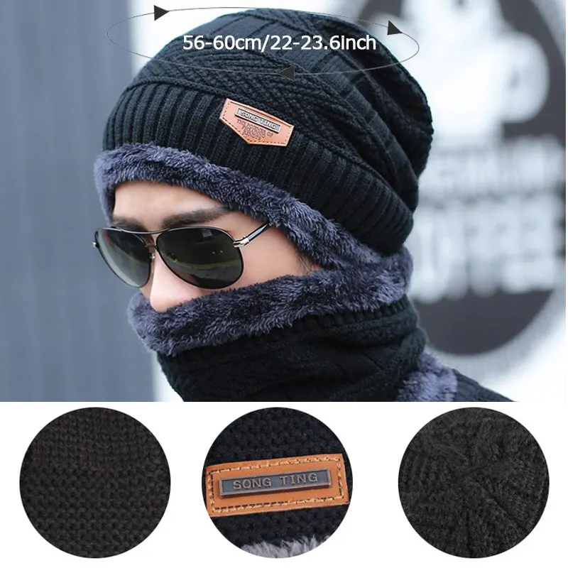 Winter Hat Skullies Beanies Hats Beanies For Men Women Wool Scarf Caps Balaclava Mask Gorras Bonnet Knitted Hat - 6